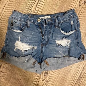 KanCan Distressed shorts